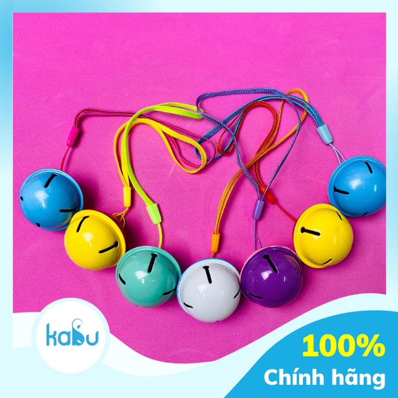 KABU - Chuông Lục Lạc Nhiều Màu, Chuông Đồ Chơi Trẻ Sơ Sinh Kích Thích Đa Giác Quan