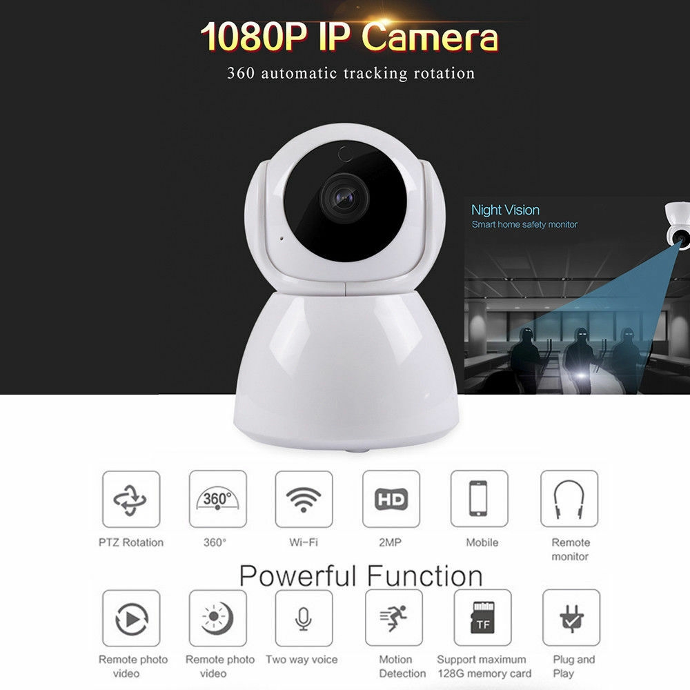 Camera An Ninh Kết Nối Wifi 360 Độ Full Hd 1080p P2p