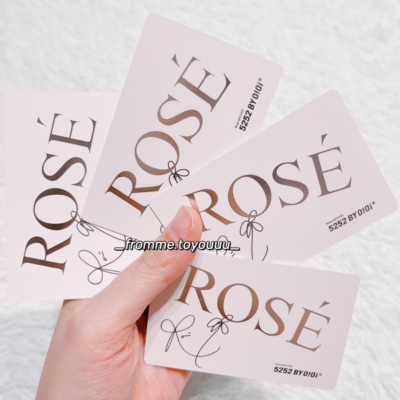 Ảnh photocard BLACKPINK card Rosé Jennie Jisoo Lisa chính hãng