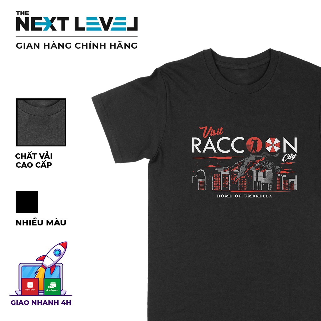 Áo thun Raccoon City - Resident Evil Unisex THE NEXT LEVEL, Cotton 100% nam nữ - BT0085