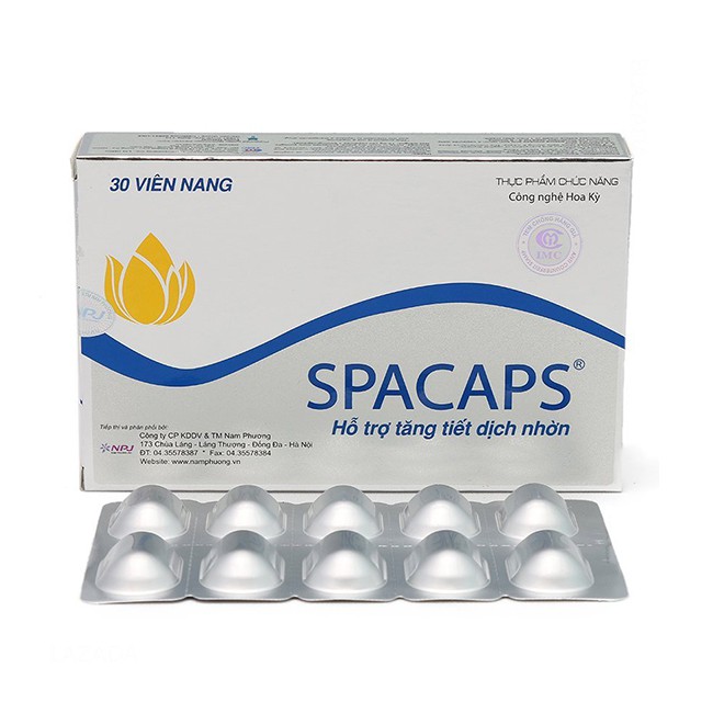 SPACAPS Hộp 30 viên - Giúp Hỗ Trợ Tăng Tiết Dịch Nhờn Cho Phụ Nữ