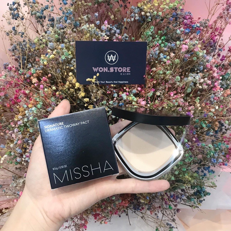 Phấn phủ Missha Dramatic Two Way Pact Sand SPF 50+/PA+++ [Săn Sale] [ Chính Hãng] | BigBuy360 - bigbuy360.vn