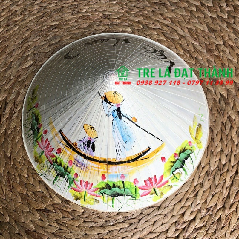 Nón lá vẽ cho bé size nhỏ dễ thương, nón trang trí