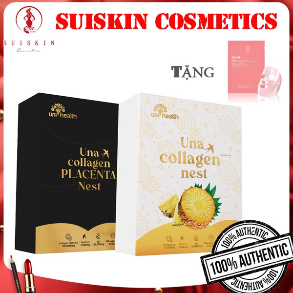 Hộp Collagen Dạng Uống Una Collagen Nest CICI THƯỢNG ĐỈNH YẾN Cân Bằng Nội Tiết, Giúp Da Căng Bóng Hồng Hào