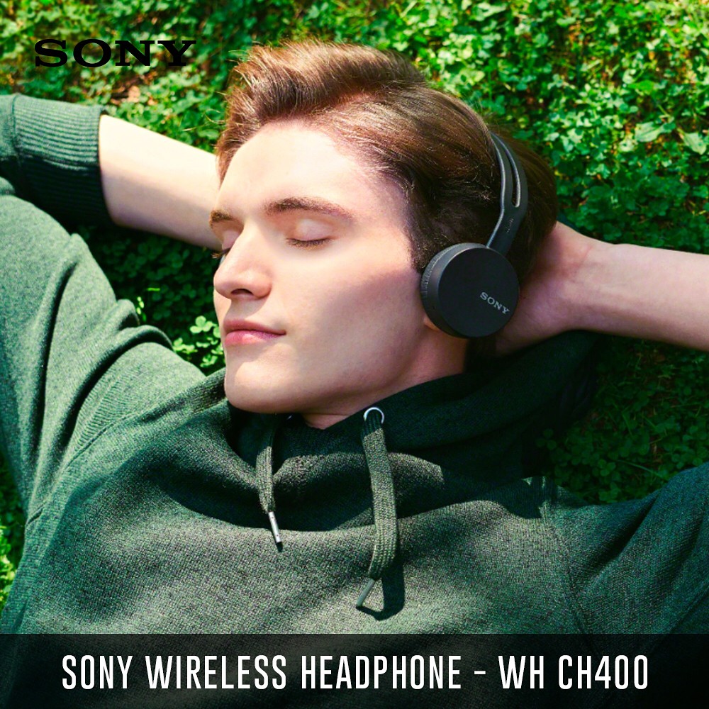 ( BEST SELL ) Tai nghe Bluetooth không dây Sony WH-CH400 có / Micrô - ĐEN