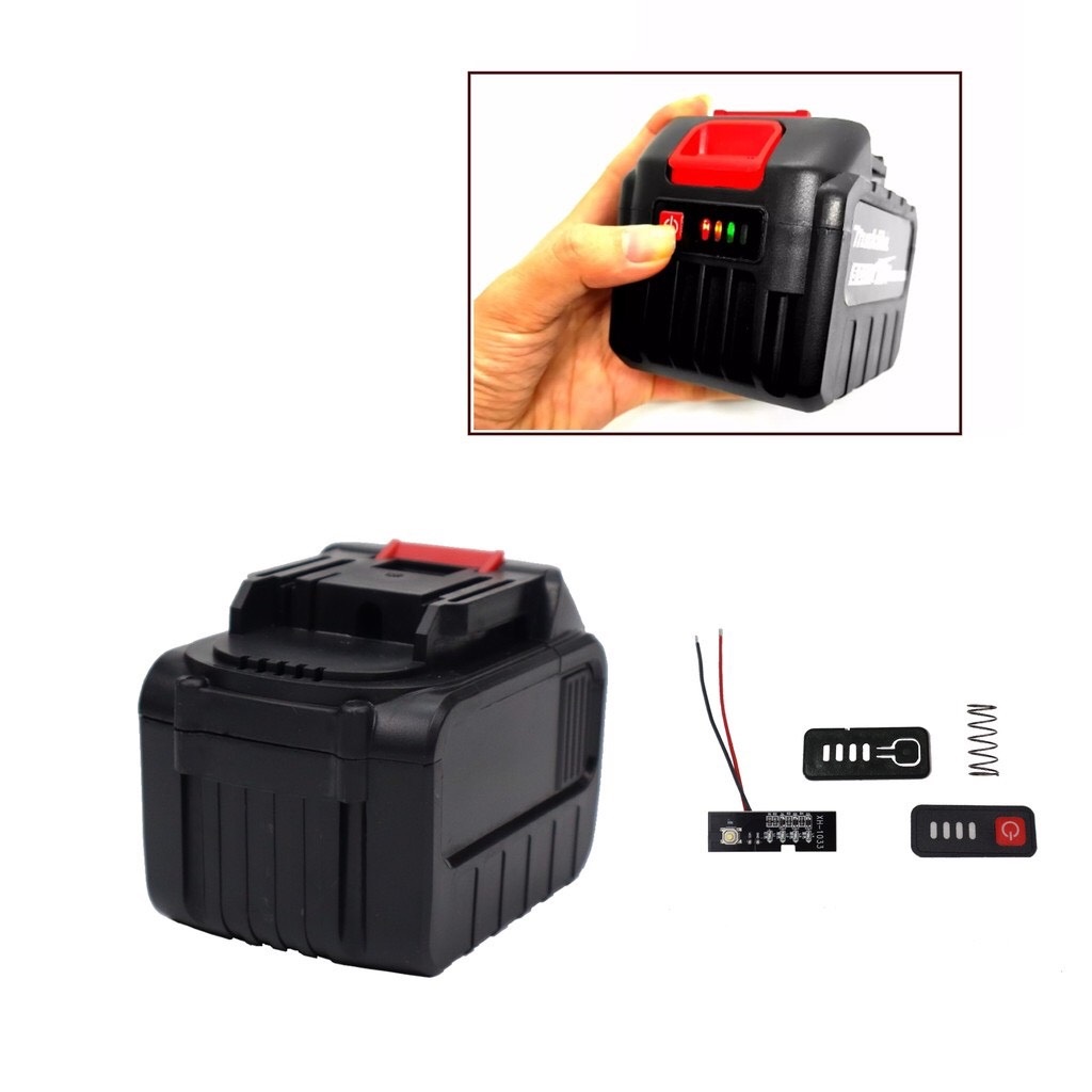 Vỏ pin 10 cell 2 hàng, 15 cell 3 hàng thông dụng nhất hiện nay Makita 18v kèm lò xo