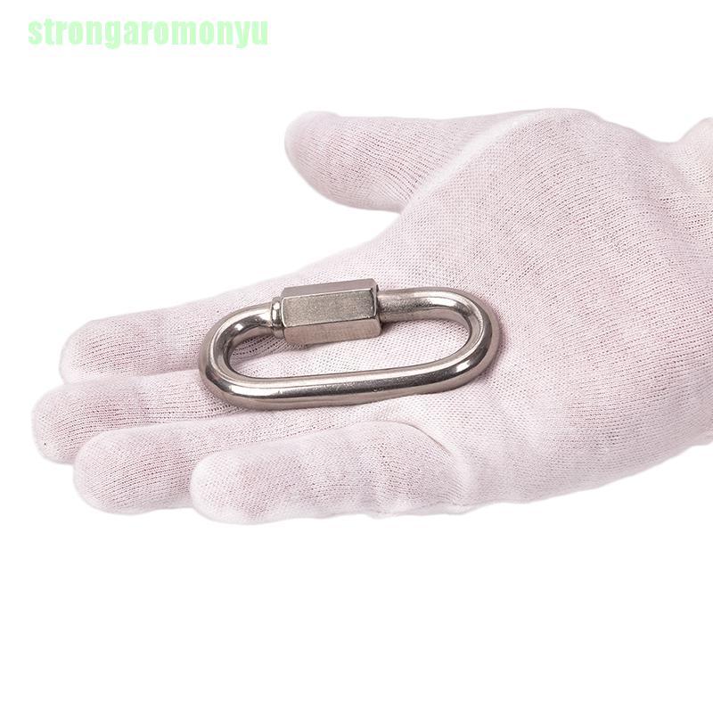 Móc Khóa Carabiner Dùng Leo Núi Bằng Thép Không Gỉ