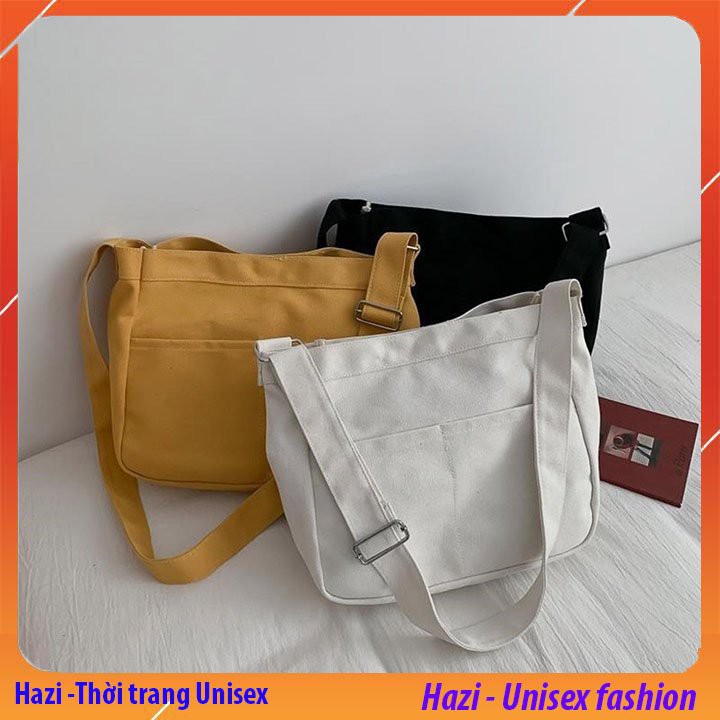 Túi đeo chéo cỡ lớn đựng vừa khổ A4  phong cách Hàn Quốc siêu đẹp cho học sinh,sinh viên