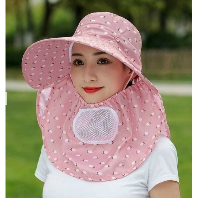 [XINH QUÁ] Mũ Chống Nắng Nữ Mùa Hè Vành Rộng, Nón Đi Nắng + Khẩu Trang, thô Kaki Thoáng Khí , Không Cong Gẫy | BigBuy360 - bigbuy360.vn