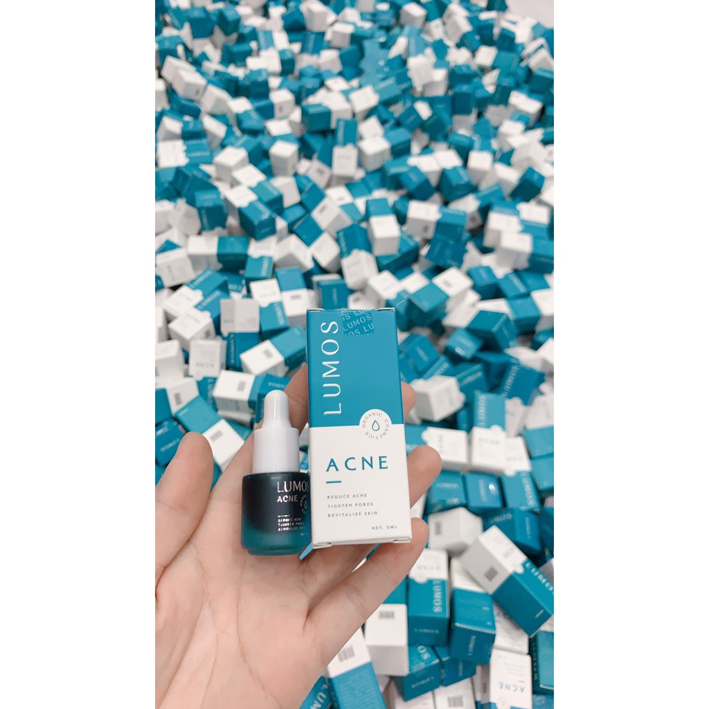 Serum ngừa mụn Lumos Acne lọ 5ml, ngăn ngừa mụn, xóa mụn se khít lỗ chân lông Mit Beauty