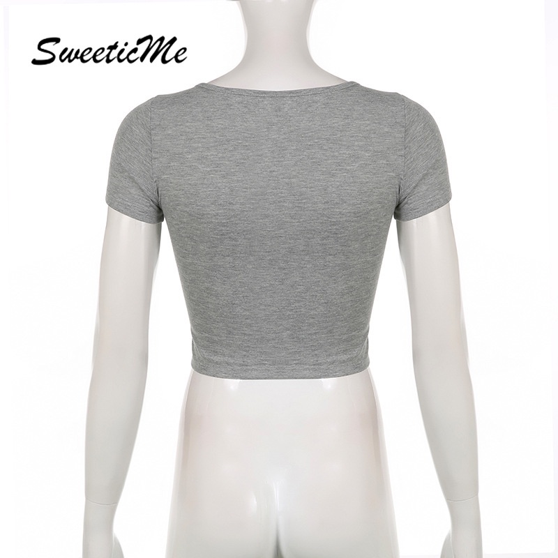 Áo Croptop Màu Sắc Tương Phản Quyến Rũ Thời Trang Cho Nữ