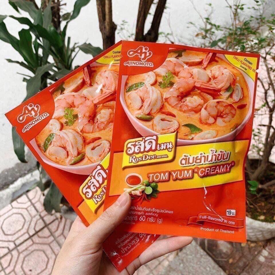 Gia Vị Nấu Lẩu Thái Tom Yum Creamy Thái Lan Chính Hiệu 60g