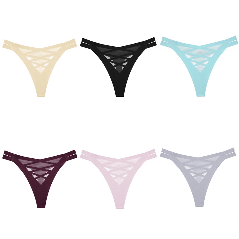 Cute Byte Quần Lót Lưới Không Đường May Gợi Cảm Dễ Thương Cho Nữ