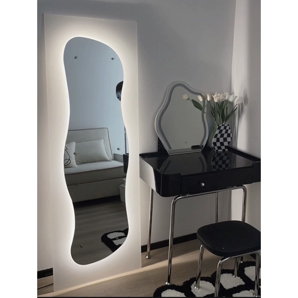 Gương sàn led Venus Mirror nhiều màu ánh sáng decor phòng phong cách Bắc Âu