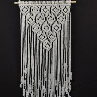 Macramé lồng dây treo tường mini