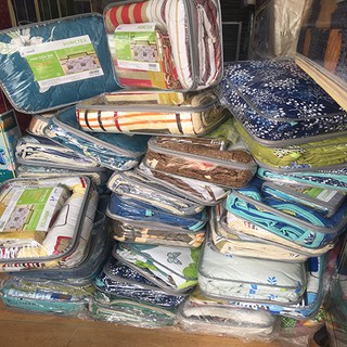 Bộ Chăn Drap Cotton Hometex 1m8x2mx25cm