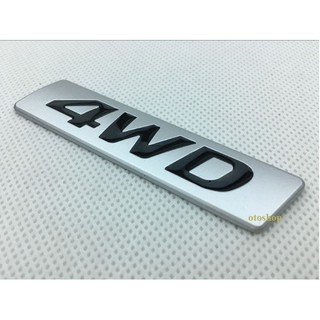 Tem chữ 4WD trang trí xe-Model1