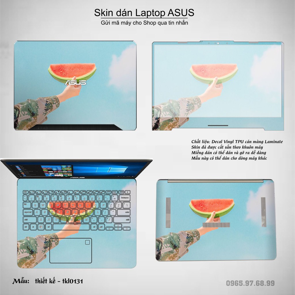 Skin dán Laptop Asus in hình thiết kế bộ 3 (inbox mã máy cho Shop)