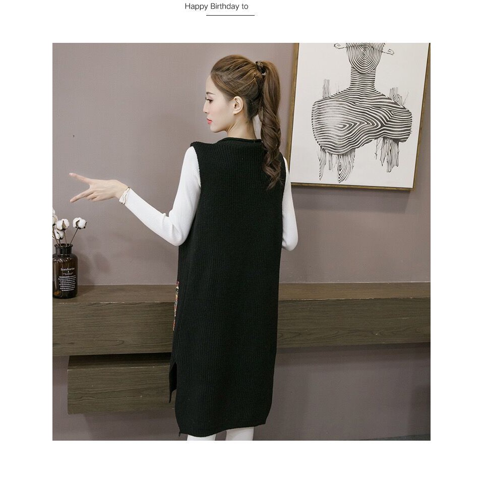 Áo Khoác Cardigan Không Tay 36kg - 65kg Cho Nữ BJC143 Malaysia