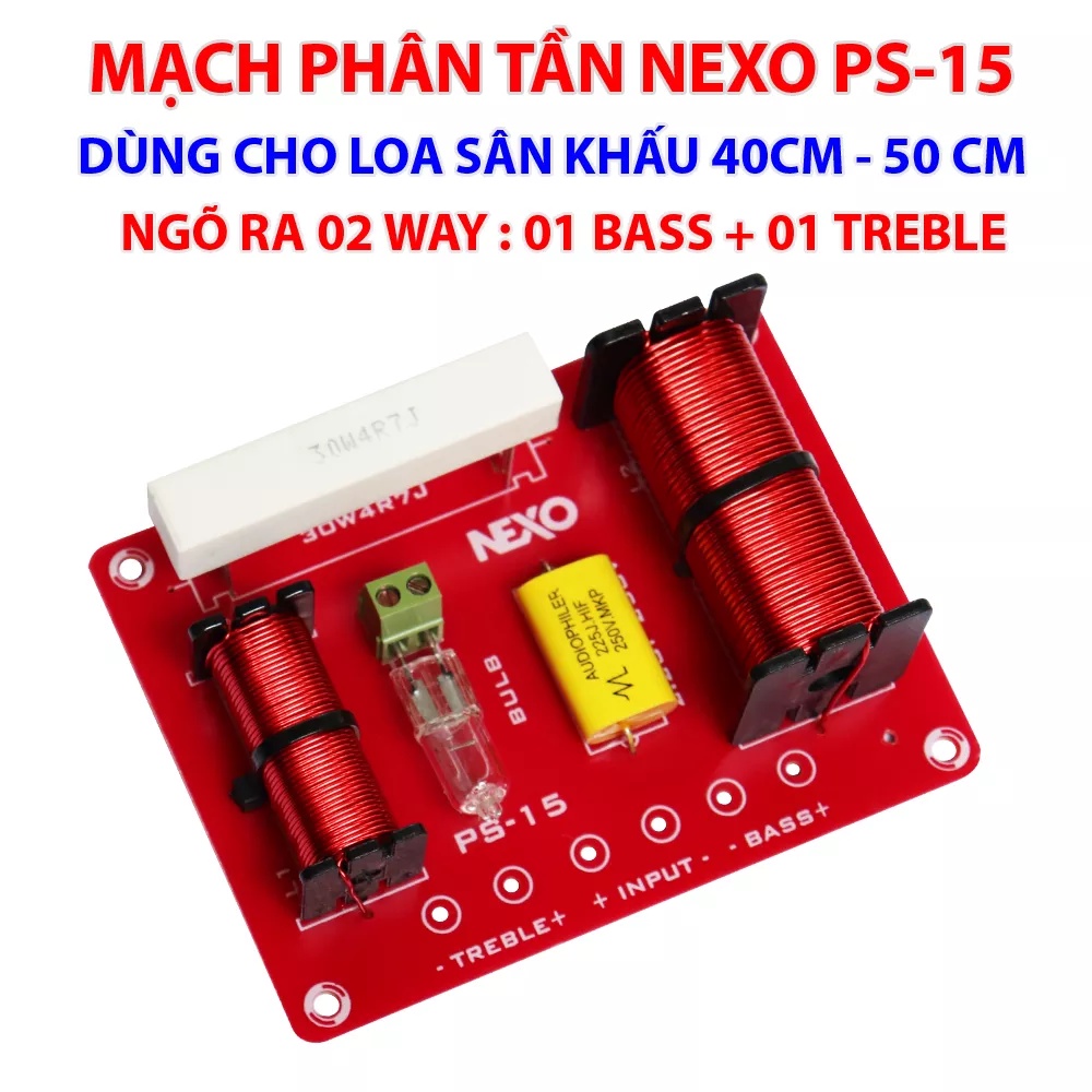 Combo 2 mạch phân tần bảo vệ loa ngõ ra 3 đường tiếng 1 Bass, 1 Trung và 1 Treble - KN 1B2T