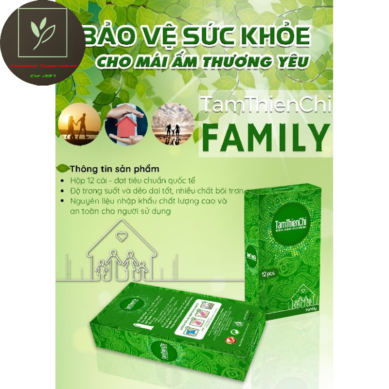 (12 CÁI) Bao cao su Family Tâm Thiện Chí