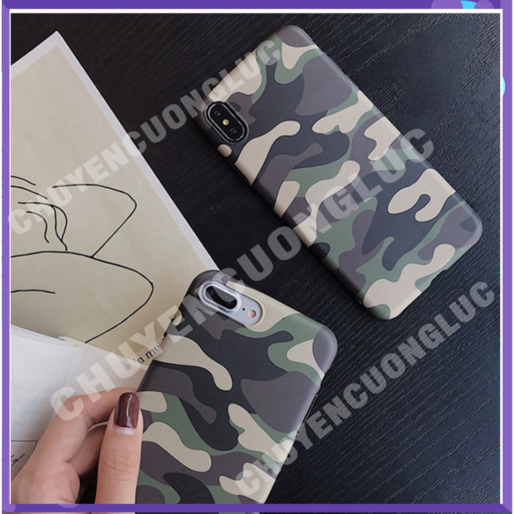 Ốp lưng iPhone Xs Max / X / Xs / 8 Plus / 7 Plus / 8 / 7 / 6 /6s Camo rằn ri