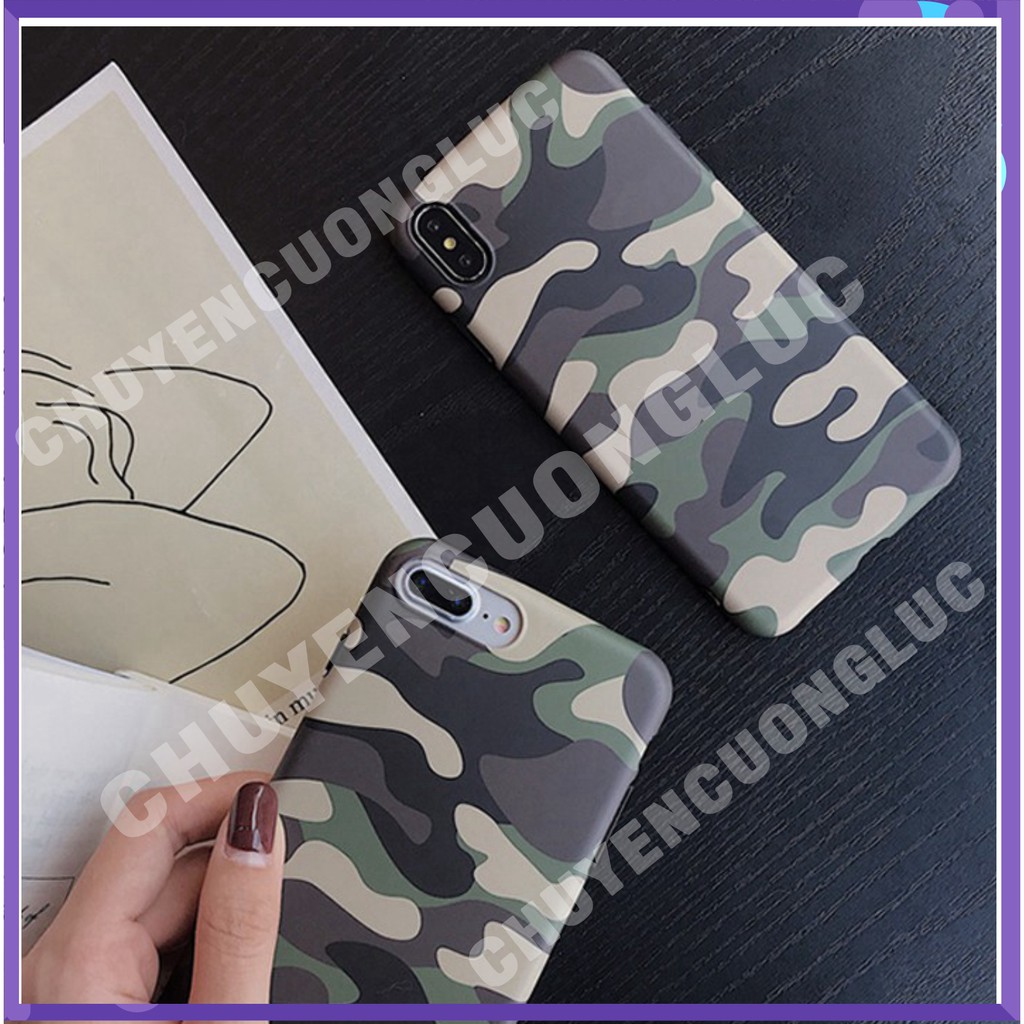 [BAO GIÁ] Ốp lưng Camo rằn ri lính cho các dòng máy iPhone Xs Max / X / Xs / 8 Plus / 7 Plus / 8 / 7 / 6 /6s