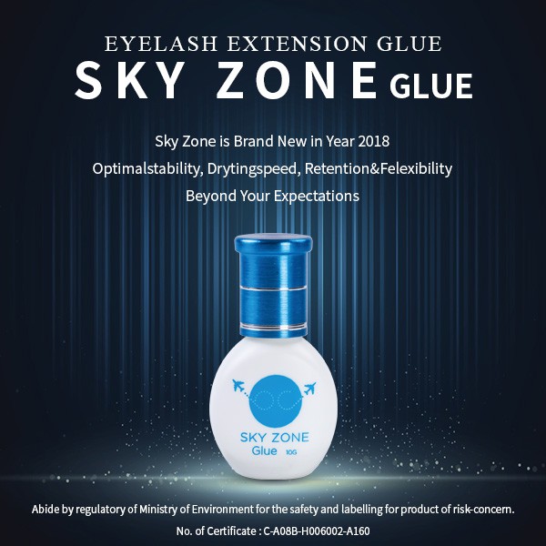 Sky Zone Sky Glue Keo nối mi Hàn Quốc The Sky Zone, từ Hàn Quốc 5ml, 10ml Lông mi