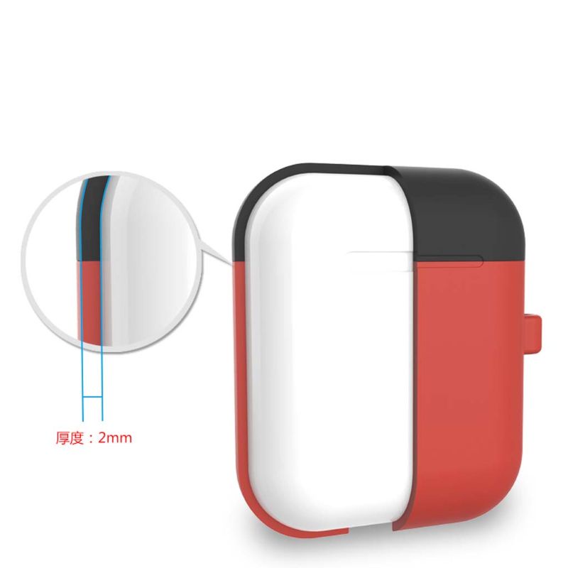 Vỏ Bảo Vệ Hộp Sạc Tai Nghe Airpods 1 / 2 Bằng Silicon Chất Lượng Cao