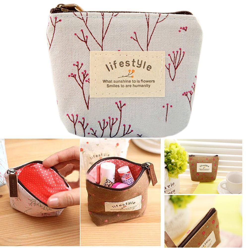 UUMIR Ví Đựng Tiền Mini In Hoa Thời Trang