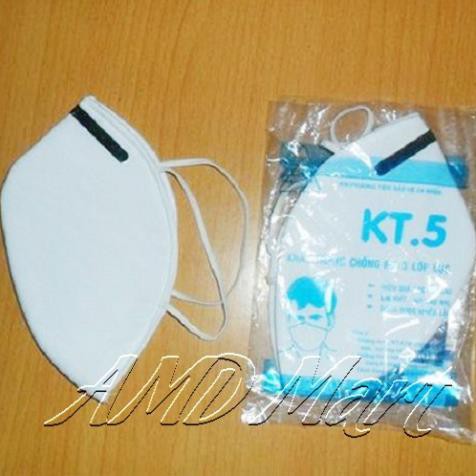 [HÀNG SẴN GIAO LUÔN] Khẩu trang 3 lớp KT 5 Nẹp bóp sống mũi vừa khít khuôn mặt,chống bụi kháng khuẩn cao. | BigBuy360 - bigbuy360.vn