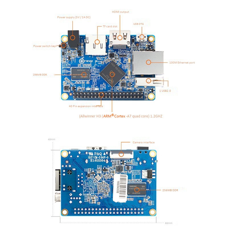 Orange Pi One H3 512MB Quad-Core Support Ubuntu Linux and Android Mini PC Single Board Programming Microcontroller | BigBuy360 - bigbuy360.vn