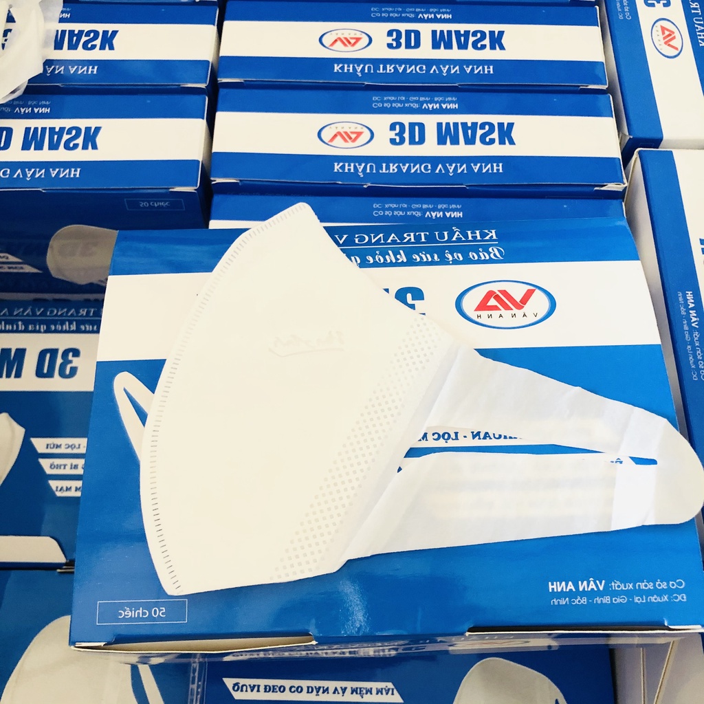 Khẩu Trang 3D MASK Mềm Mại, 4 Lớp Kháng Khuẩn, Kháng Bụi, Kháng Tia UV