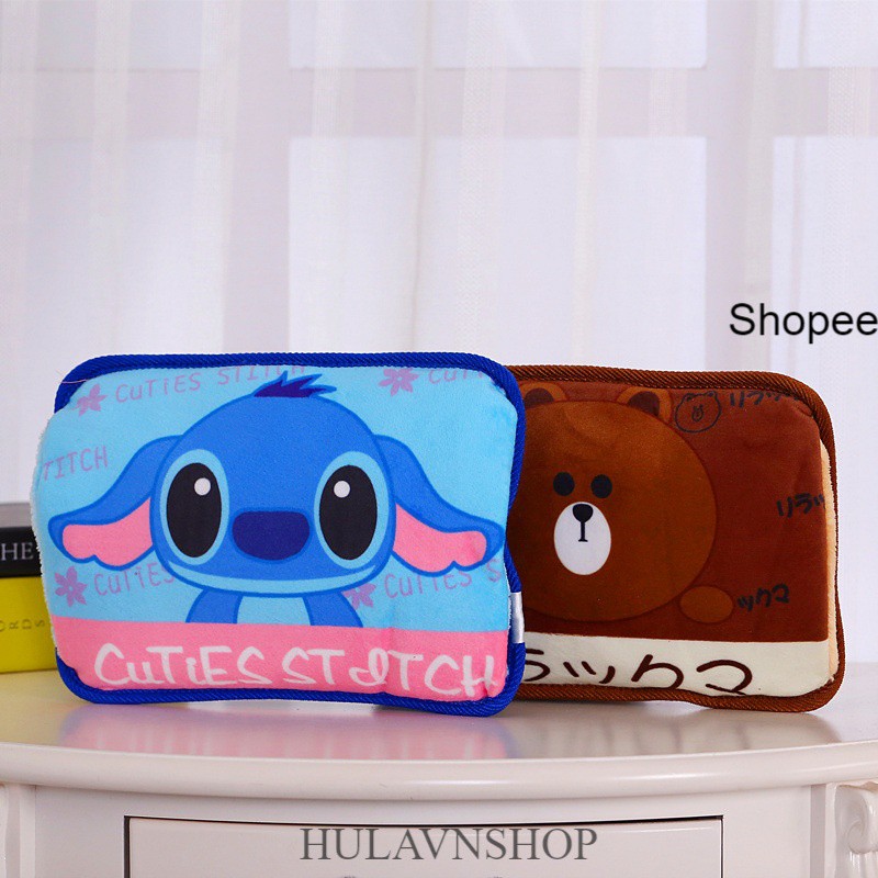 Túi chườm túi sưởi thú bông ấm áp doremon totoro kitty