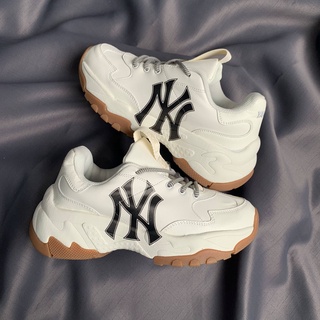 [Hàng cao cấp + Full Box + Tặng Tất] Giày M.L.B NY Yankee White Black