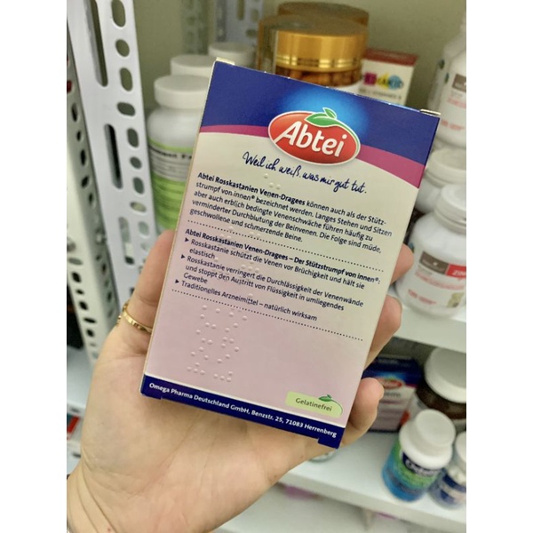 Viên uống Abtei Venen Aktiv Dragees giãn tĩnh mạch