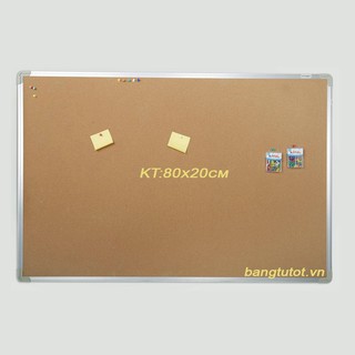 Bảng ghim tài liệu Lie ( Bần) 80x120cm-Tặng 35 chiếc đinh ghim ngũ sắc