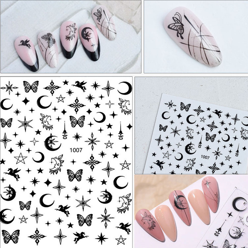 (Hàng Mới Về) Miếng Dán Trang Trí Móng Tay 3D Nghệ Thuật Diy