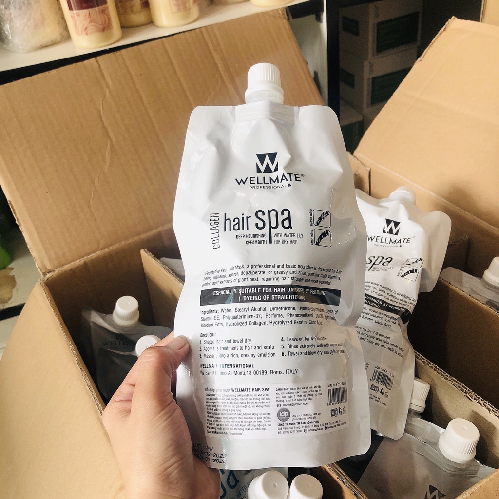 Hấp dầu siêu mềm mượt WELLMATE HAIR SPA  500ml