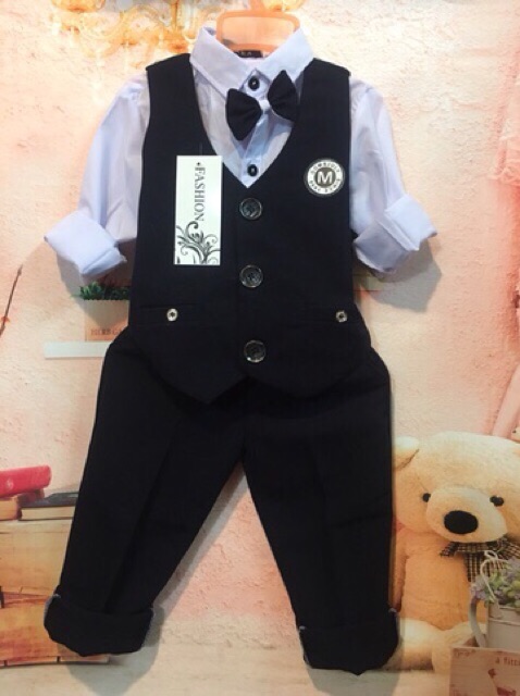 Bộ công tử vest cho bé trai 8-23kg