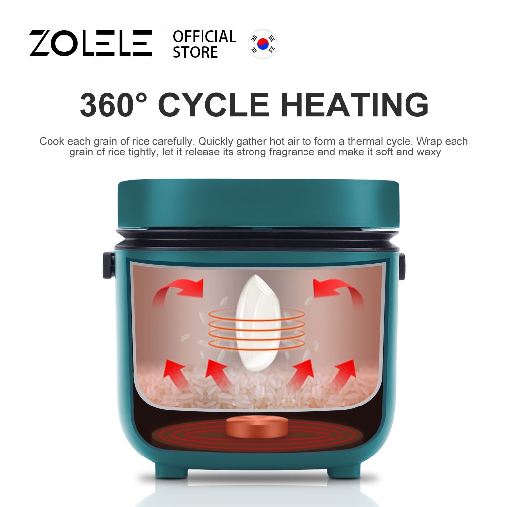 Nồi cơm điện ZOLELE ZB001- dung tích 1.2L - Công suất 200w