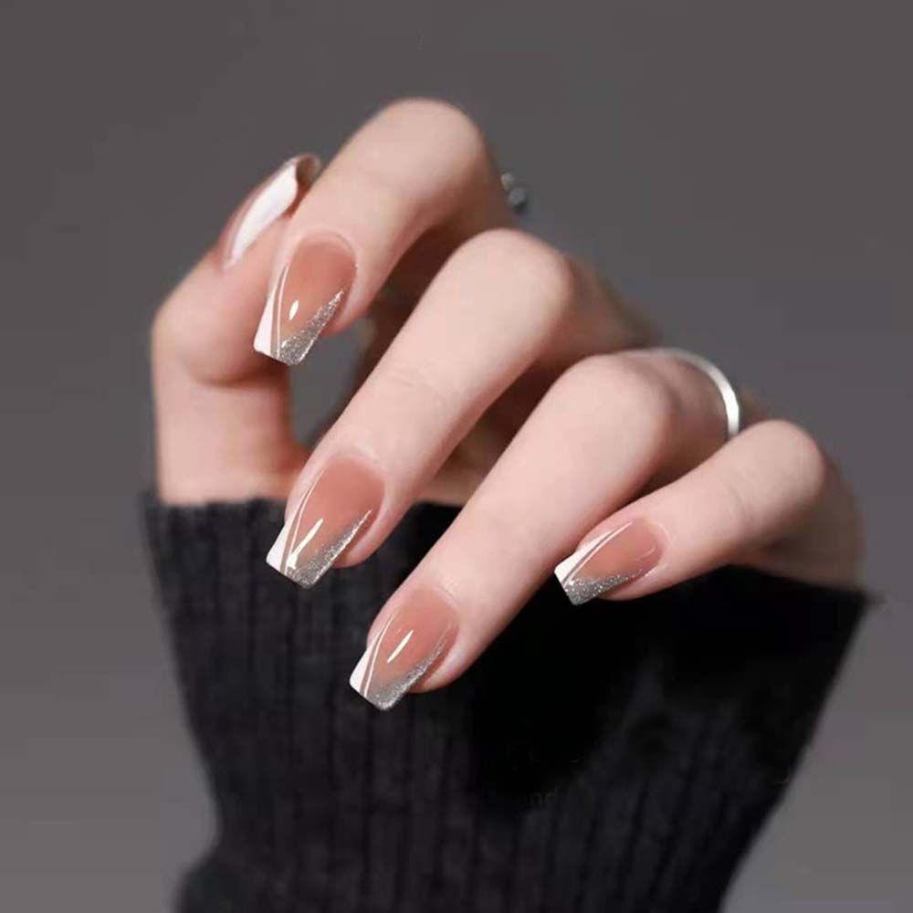 Con Dấu Silicon Mềm Trong Suốt In Hình Móng Tay Kiểu Pháp Có Thể Tái Sử Dụng