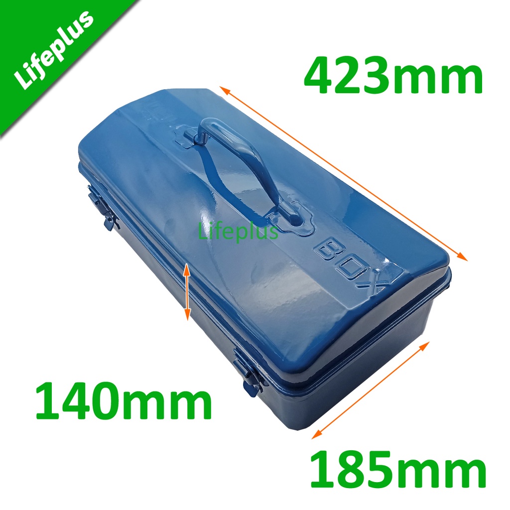 Thùng đồ nghề sắt xanh 19 inch Y-480 42cm x15cm x20cm