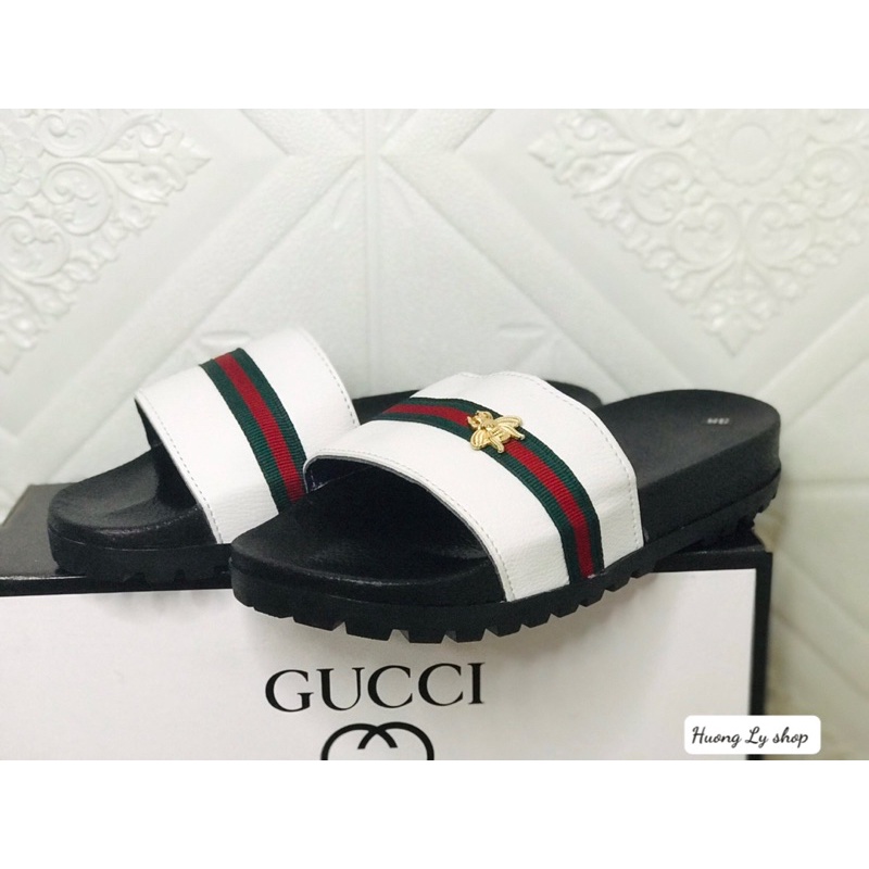 Dép Nam GU XÌ ONG quai da thật.