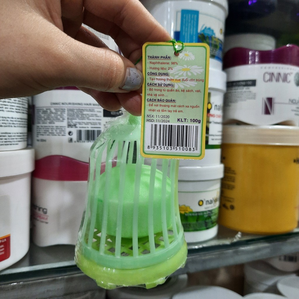 Long não dạng viên treo có lồng bằng nhựa