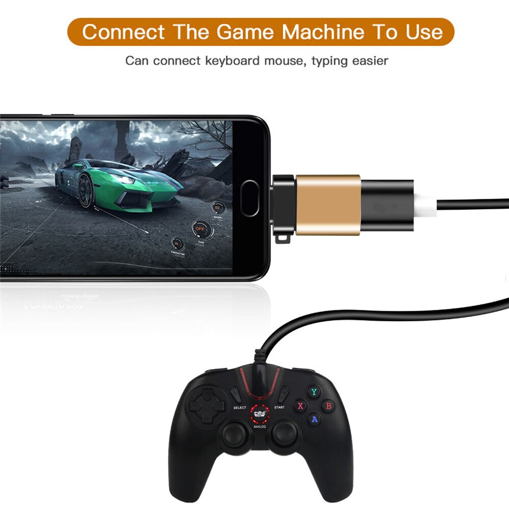 Đầu chuyển đổi mini Type C sang USB 3.0 hỗ trợ OTG tốc độ cao cho điện thoại/máy tính | BigBuy360 - bigbuy360.vn