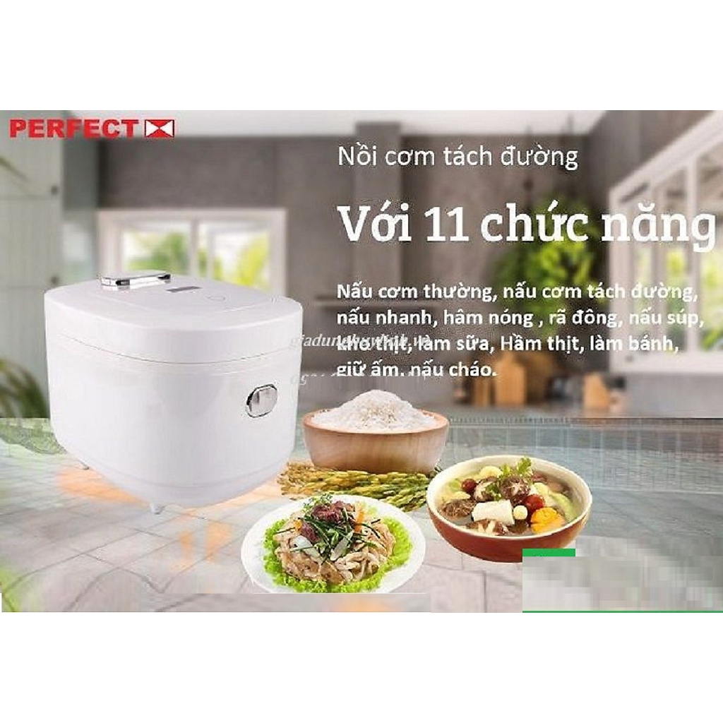 Nồi Cơm Tách Đường Perfect PF-RC869 5 LÍT - Hàng Chính Hãng