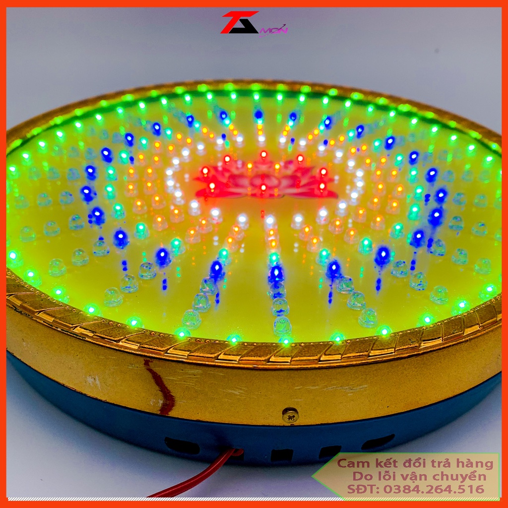 Hào quang led hoa sen 32 chương trình đèn khác nhau, hào quang thờ mẹ quan âm, Led hào quang, Hào quang hoa sen
