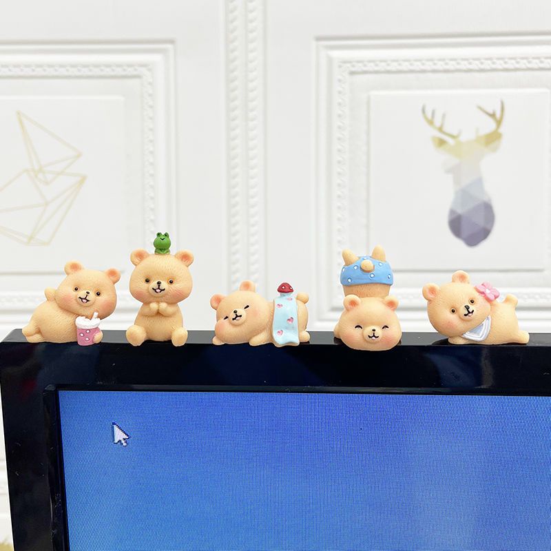 INS Búp Bê Trang Trí Màn Hình laptop/Điện Thoại Để Bàn Hình Trái Tim Cô Gái Dễ Thương