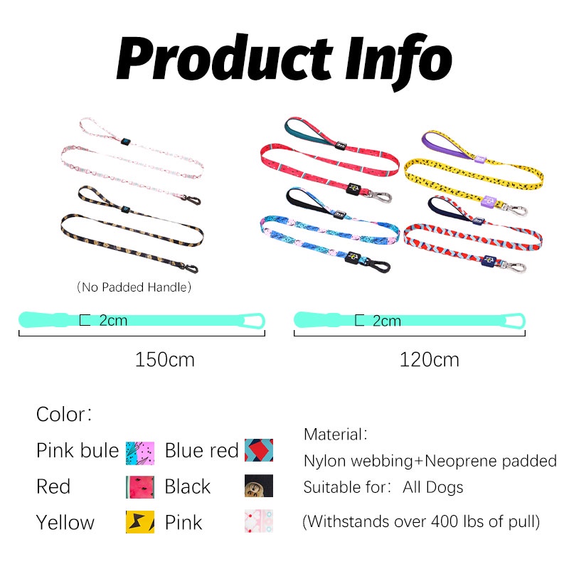 HamshMoc Dây Dắt Thú Cưng Đi Dạo Chất Liệu Nilon Mềm Kèm Móc Tiện Dụng Cho Cún Cưng Cỡ Nhỏ / Vừa / Lớn